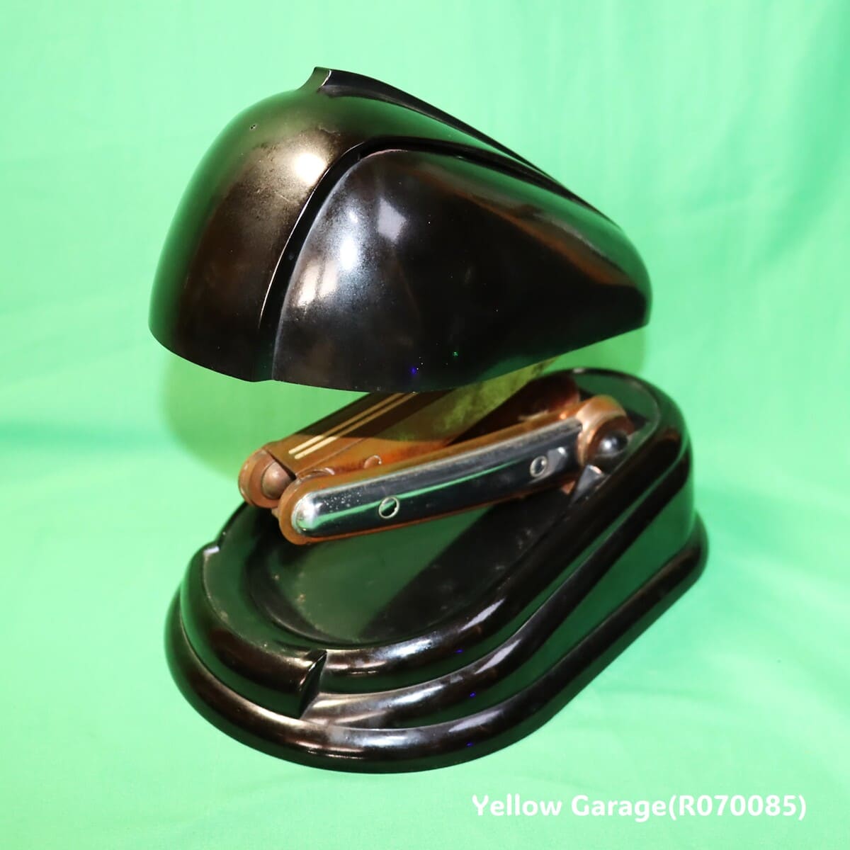 アール・デコ調 クレーンアーム式ヴィンテージデスクランプ＿中間伸び右斜めから