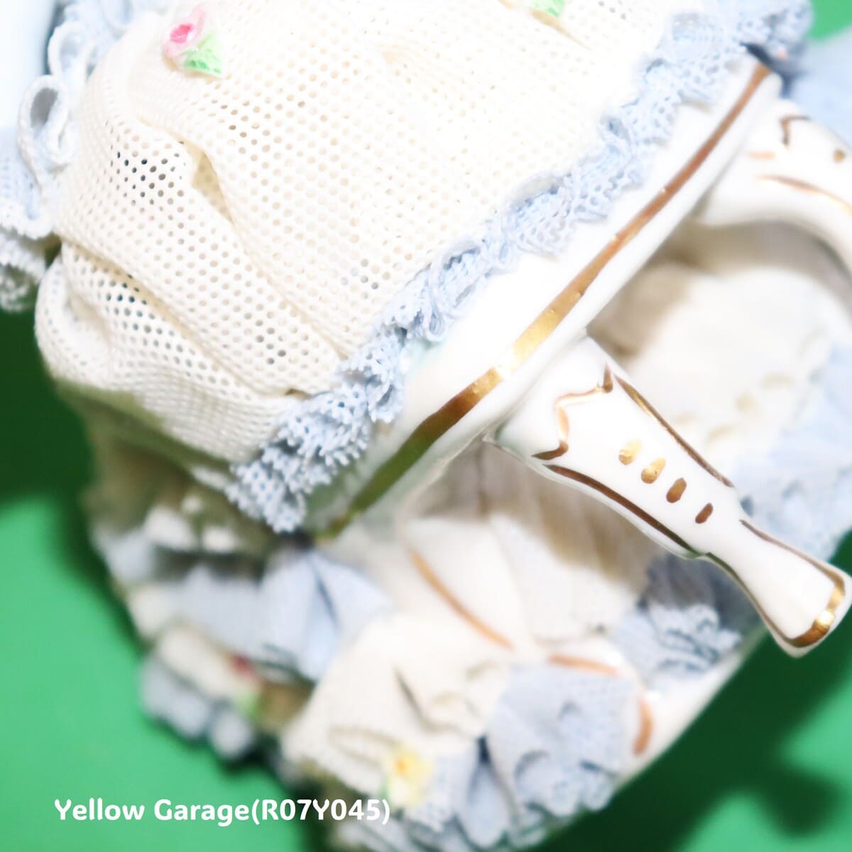 【ヴィンテージ・ドレスデンレース人形】Irish Dresden「Gina」Germany製／陶器フィギュリン