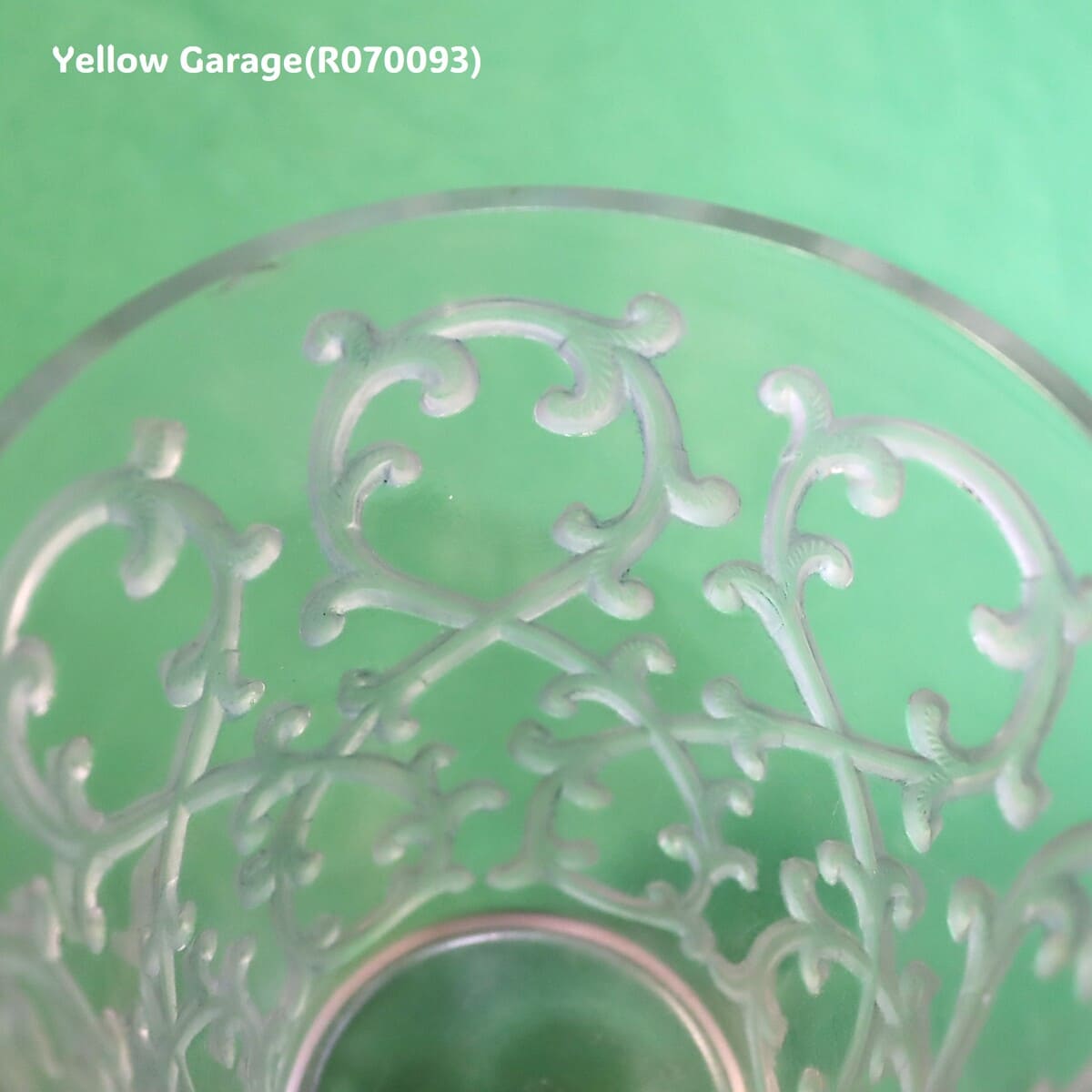 ルネ・ラリック フランス製アール・デコ装飾グラス 「サーモン ラヴェ・レザン/Sarments」（R.LALIQUE FRANCE刻印）