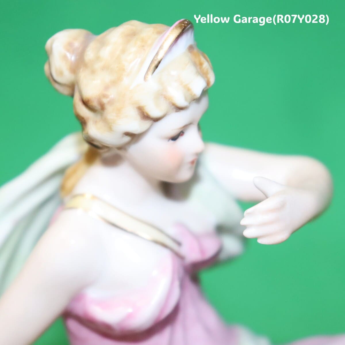 ロココスタイル 女神と天使の陶器フィギュリン｜ビスクポーセリン置物 28cm