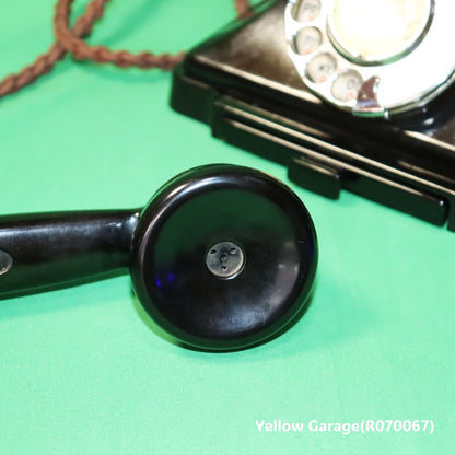 【英国製】GPO製 ベークライト ダイヤル式黒電話 1955年モデル