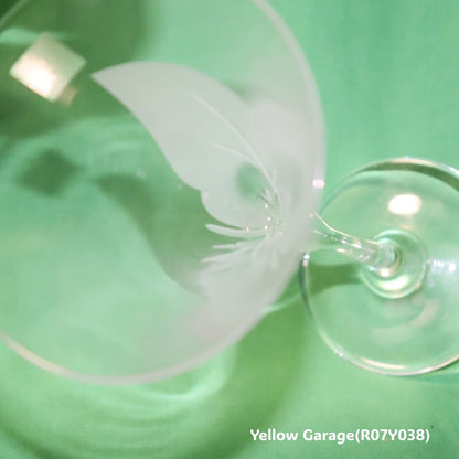 CRYSTAL HOYA フロストリーフ シャンパングラス ペア