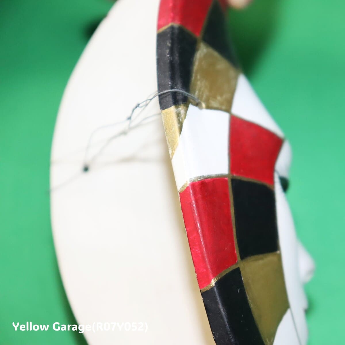 ヴィンテージ・ムーンフェイス・ハーフマスク（陶器製）