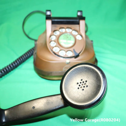 1950年代のベルギー製RTT（ベルギー国営電話会社）仕様のクラシカルなダイヤル式電話機＿受話器耳側