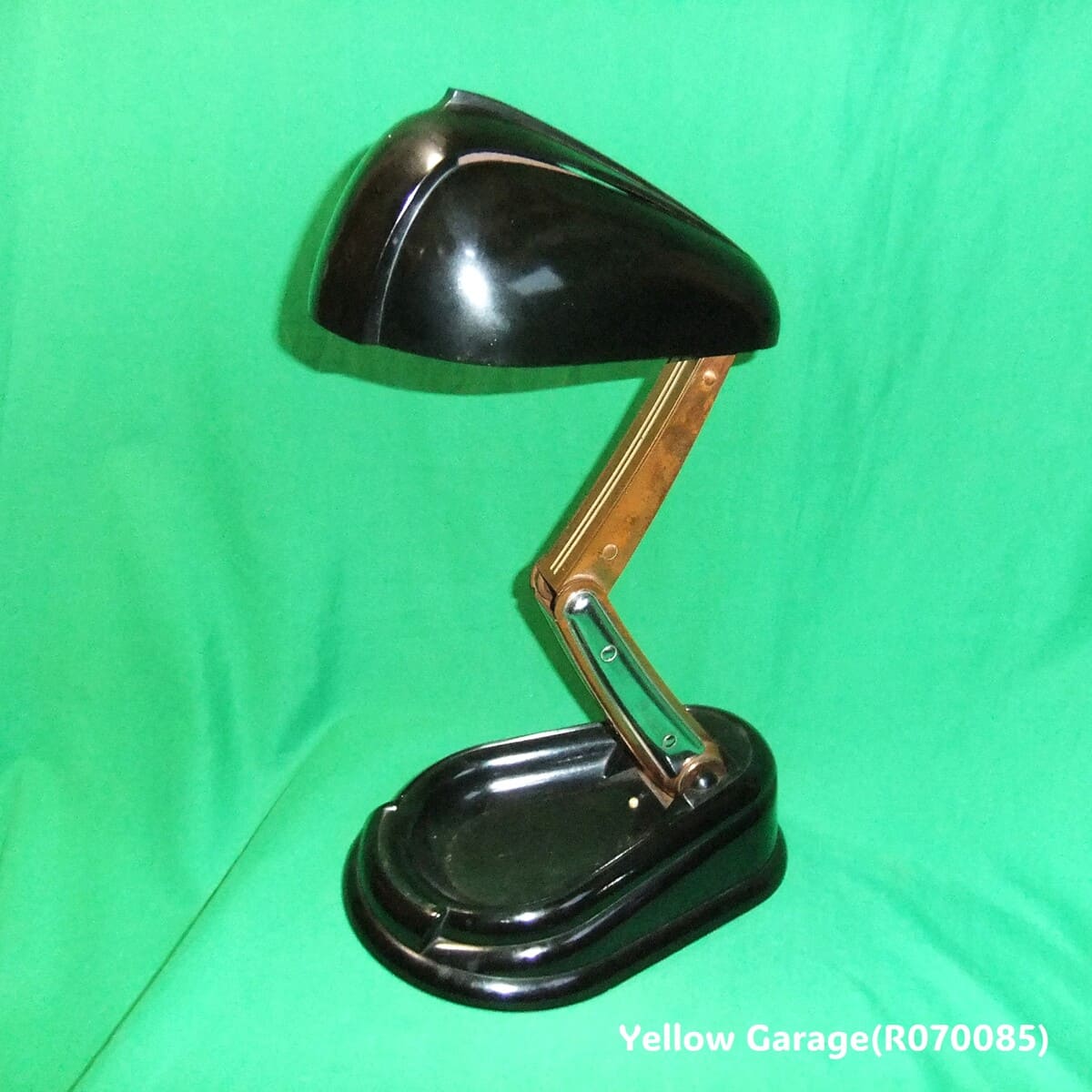 アール・デコ調 クレーンアーム式ヴィンテージデスクランプ＿高い伸び右から