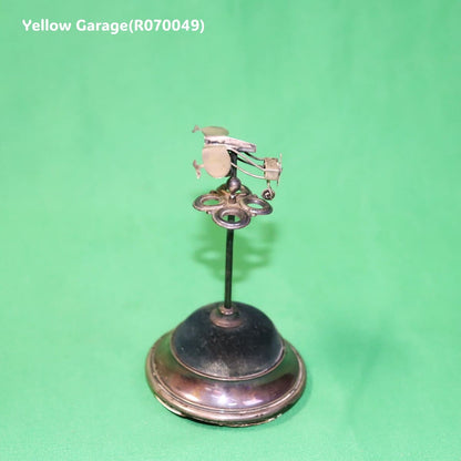 アンティーク純銀製 ソーイング針山／飛行機モチーフ（バーミンガム 1900年代初頭）全体