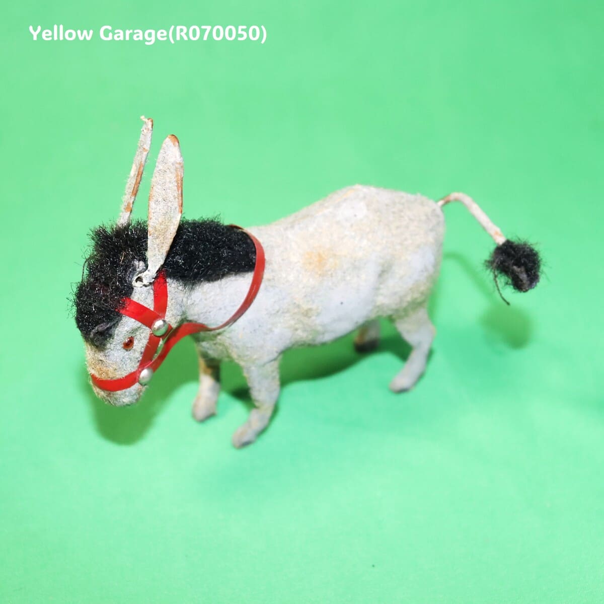 フランス製アンティーク ゼンマイ式ロバのおもちゃ　上ヵら