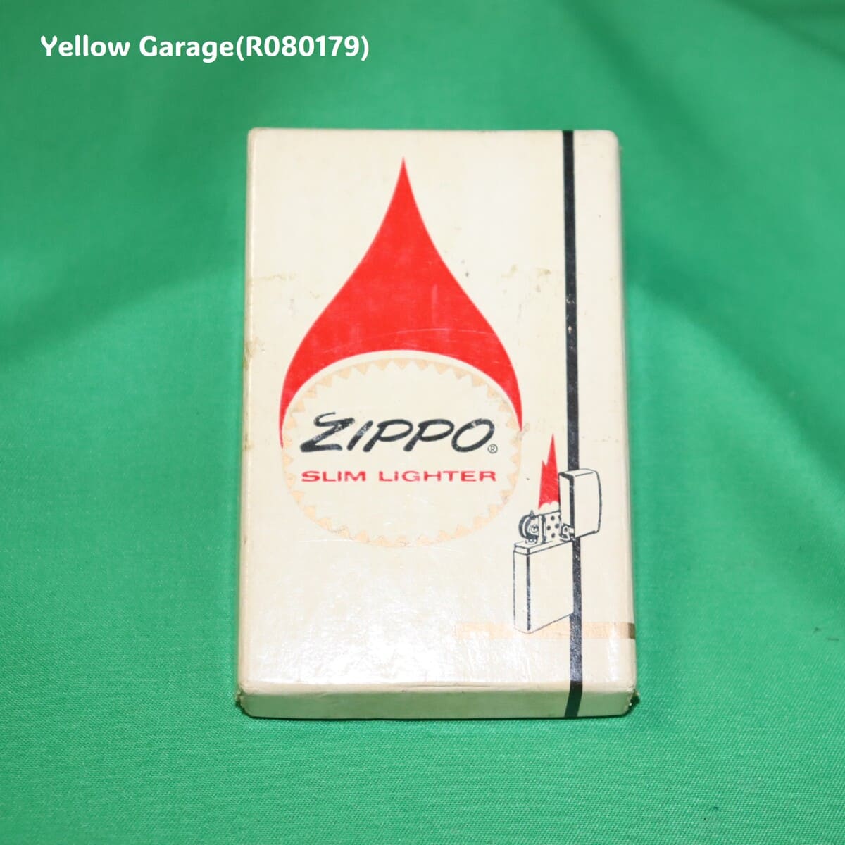 ZIPPO 社製1967年製スリムタイプ・オイルライター＿ケース正面