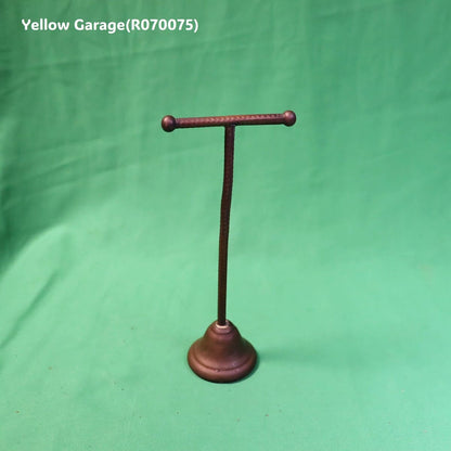 アンティーク真鍮製アクセサリスタンド（縞模様装飾）＿正面