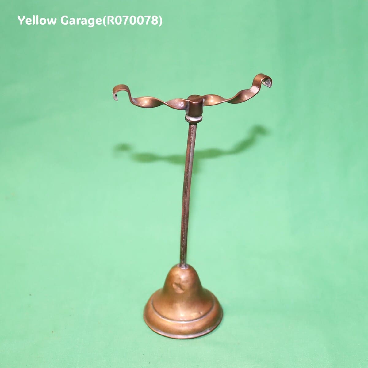 アンティーク 真鍮製ツイストバー アクセサリースタンド　正面