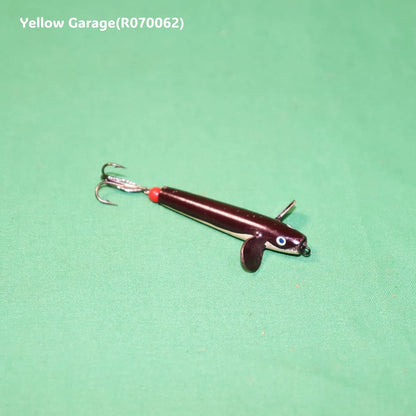 アンティーク メタルフィッシュルアー（スクリューフィン付き）全体