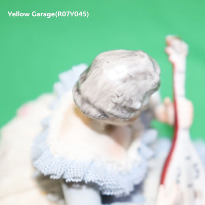 【ヴィンテージ・ドレスデンレース人形】Irish Dresden「Gina」Germany製／陶器フィギュリン