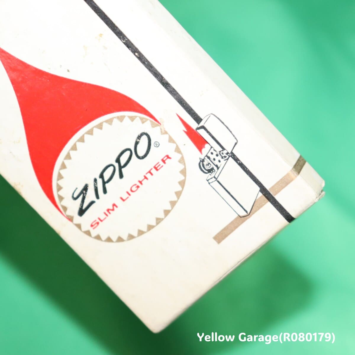 ZIPPO 社製1967年製スリムタイプ・オイルライター＿外箱アップ