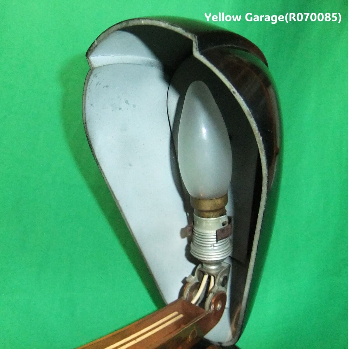 アール・デコ調 クレーンアーム式ヴィンテージデスクランプ＿電球アップ