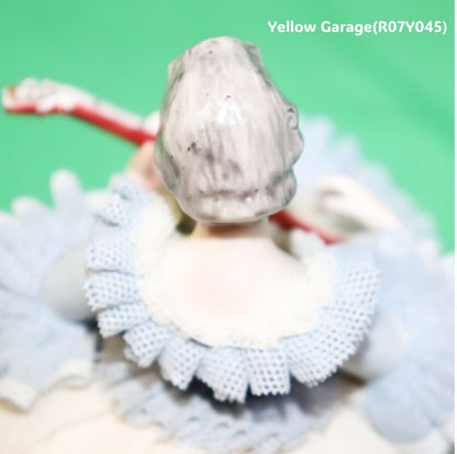 【ヴィンテージ・ドレスデンレース人形】Irish Dresden「Gina」Germany製／陶器フィギュリン