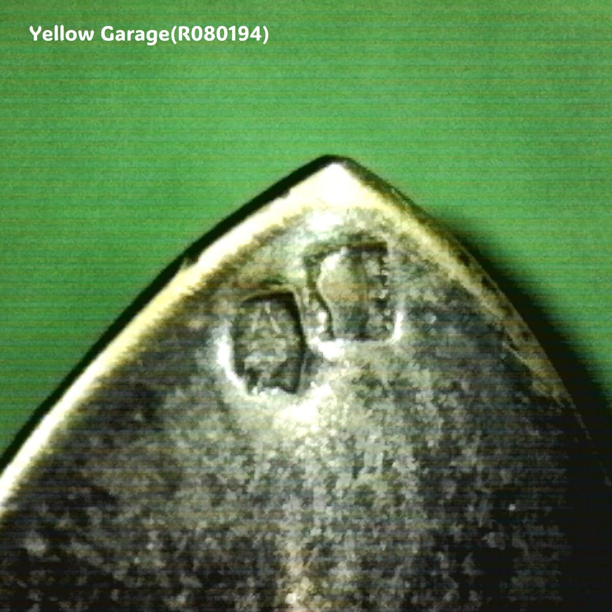 透明感のあるガラスにシルバー調の袴（はかま）を合わせた趣深いアンティークグラス4個セット_ホールマーク1