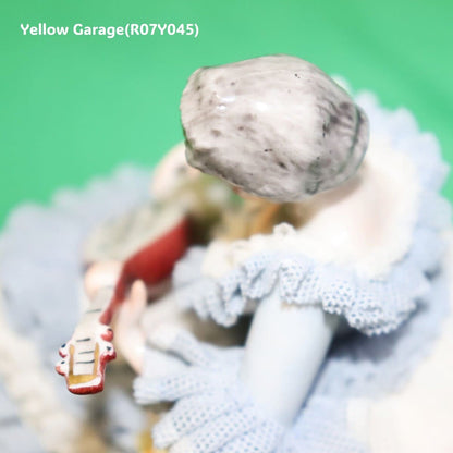 【ヴィンテージ・ドレスデンレース人形】Irish Dresden「Gina」Germany製／陶器フィギュリン