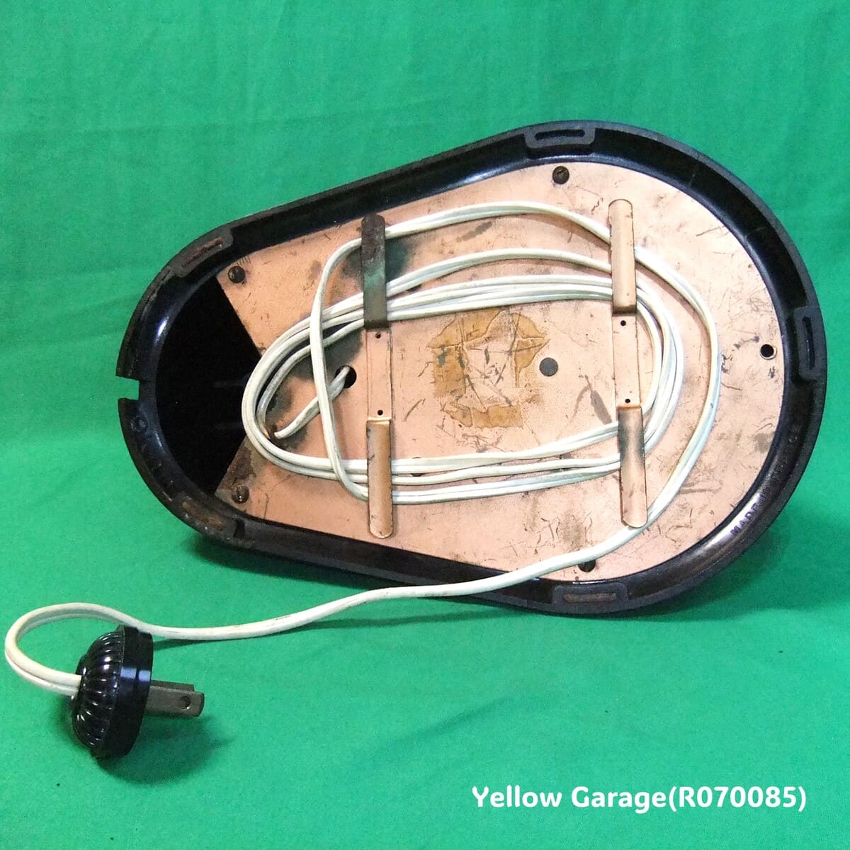 アール・デコ調 クレーンアーム式ヴィンテージデスクランプ＿裏＆ケーブル