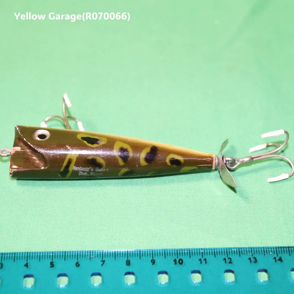 Heddon Zara Spook（ヘドン ザラスプーク） プロペラ付きルアー＿裏面