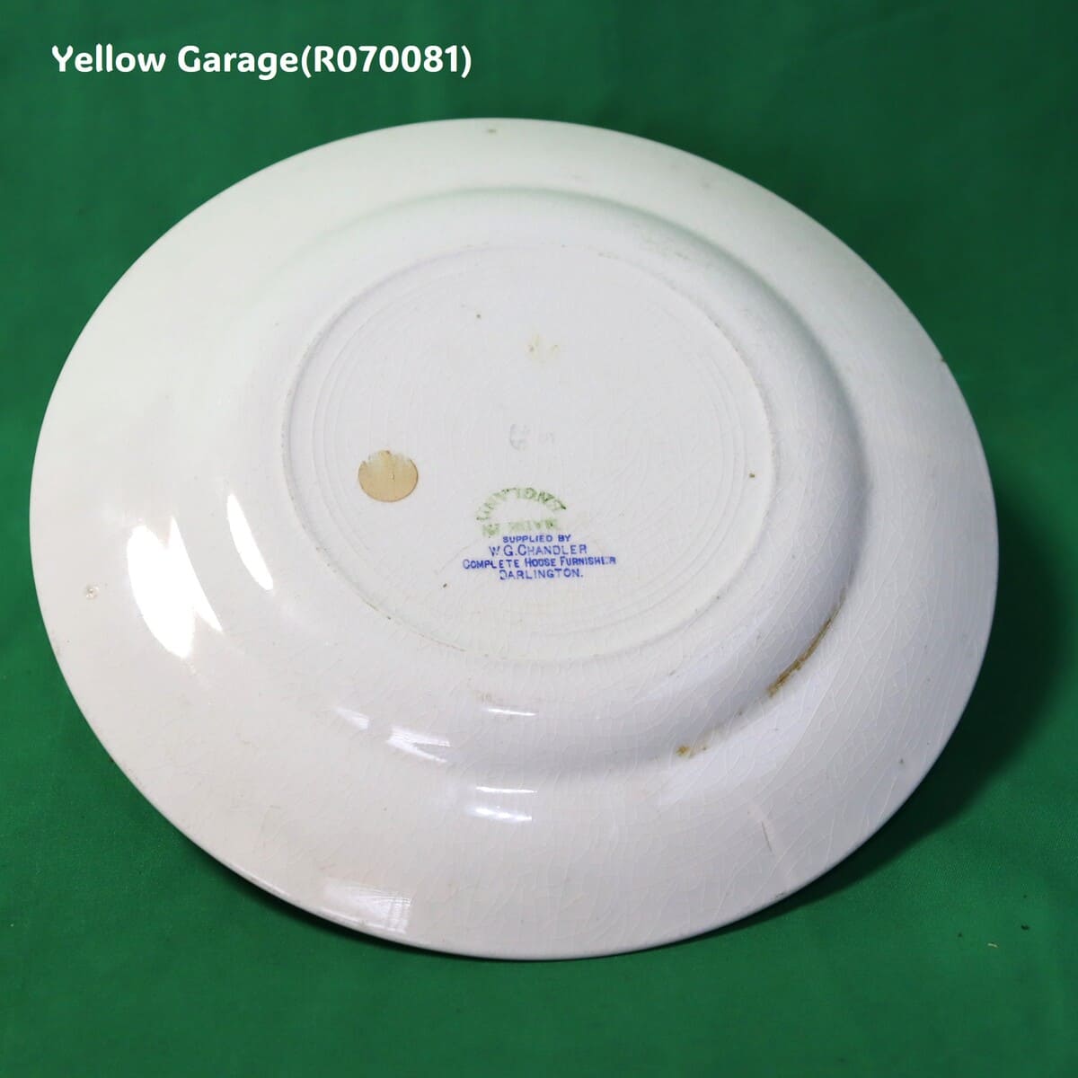 リッチモンド・ヨークシャー憲章600周年記念プレート（1929年製）＿裏面