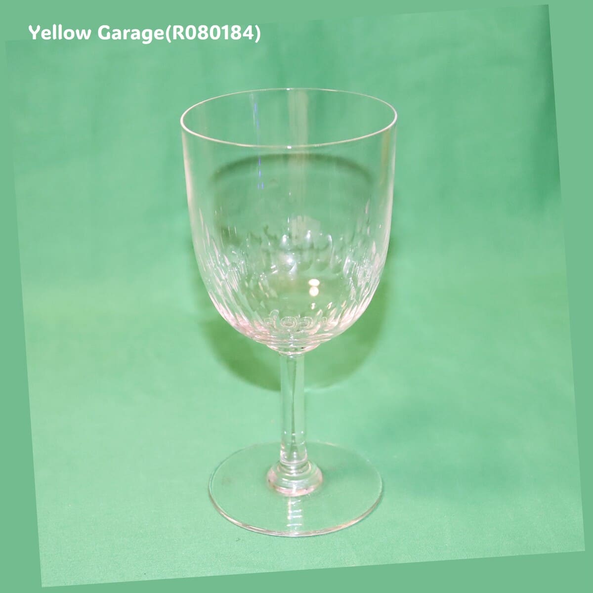 1936年以前に製造されたと考えられるオールド・バカラのウォーターグラス＿正面