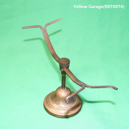 【真鍮製】アンティーク シューズディスプレイスタンド（高さ調整機構付き）斜め