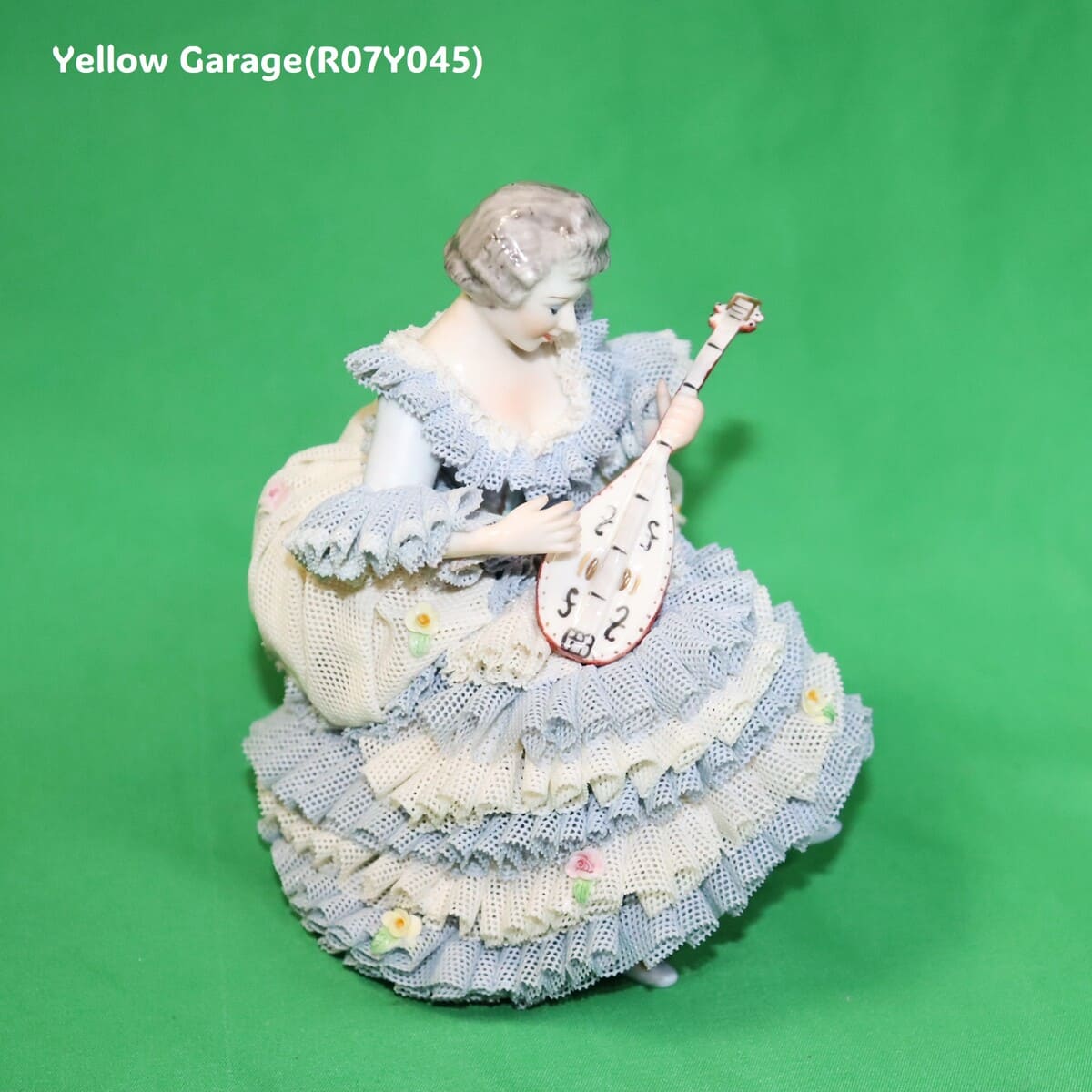 【ヴィンテージ・ドレスデンレース人形】Irish Dresden「Gina」Germany製／陶器フィギュリン