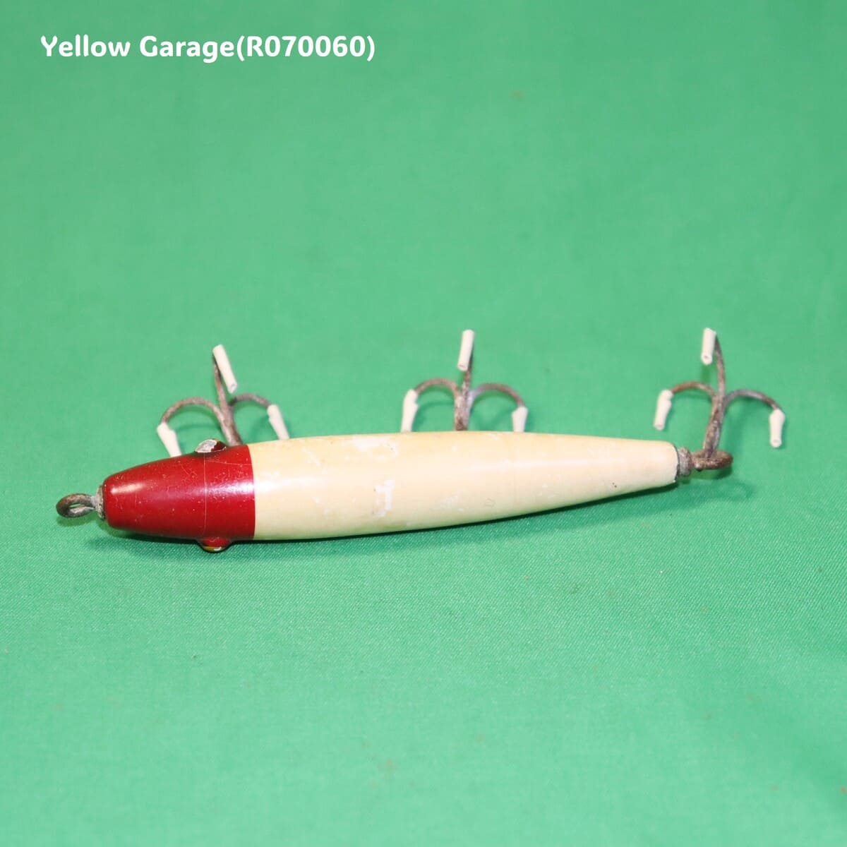 Pflueger（フルーガー） ヴィンテージ木製ルアー Red Head White Body 4950