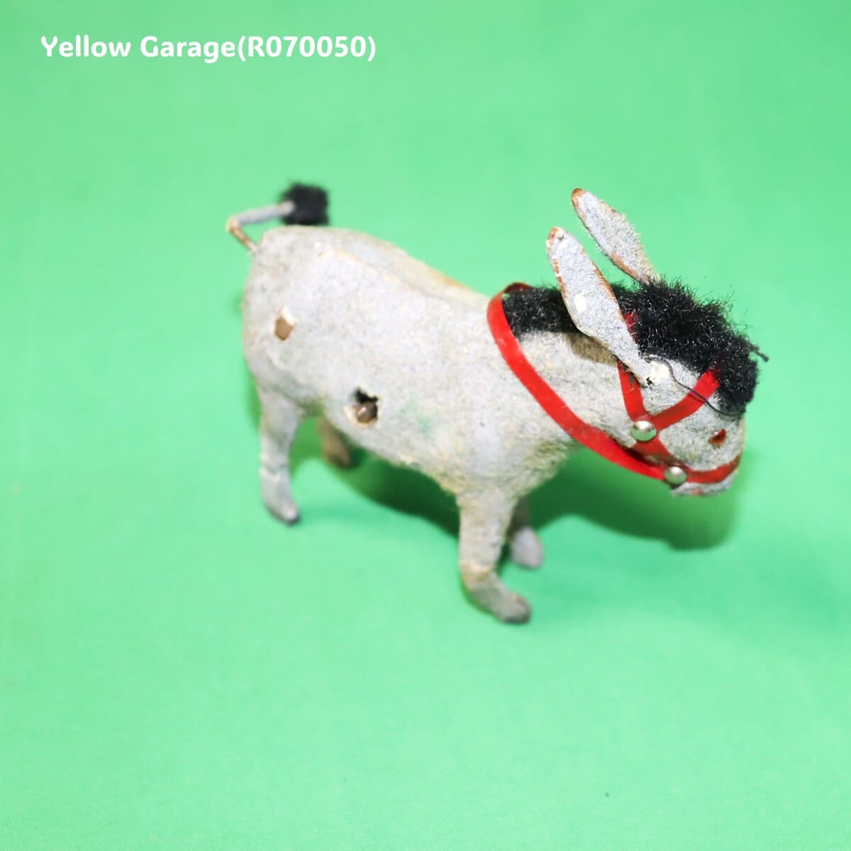 フランス製ヴィンテージ ゼンマイ式ロバのおもちゃ