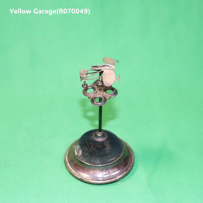 アンティーク純銀製 ソーイング針山／飛行機モチーフ（バーミンガム 1900年代初頭）