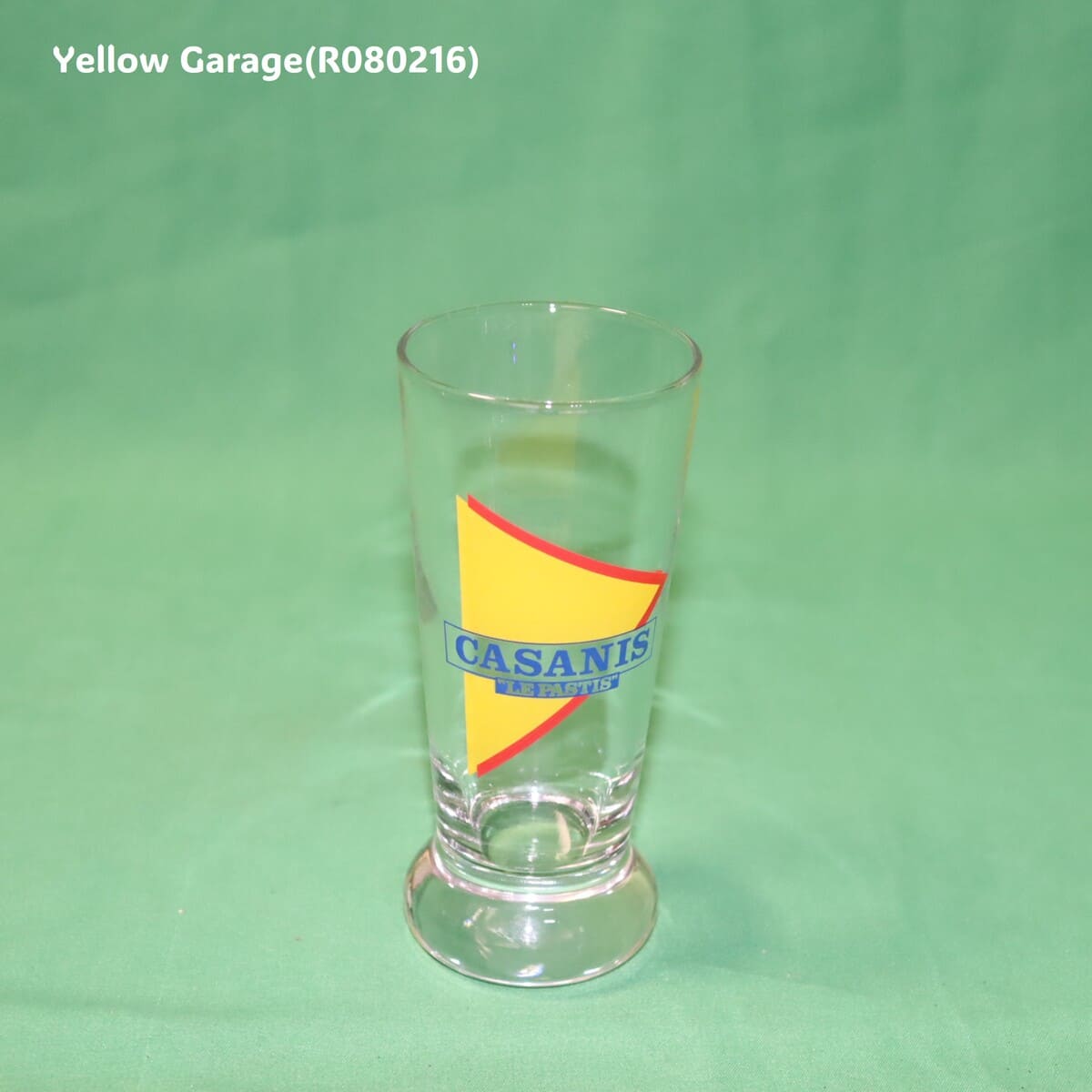 フランスの老舗パスティス（アニス酒）ブランドCASANIS（カサニス）／LE PASTIS のアンティーク・トールグラス5客セット＿正面