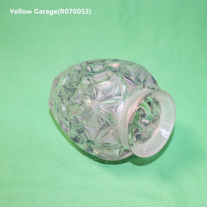 R.Lalique ブルー・パティネ サティネ／クリスタル 小型一輪挿し「シャモア/Chamois」（高さ約13cm）