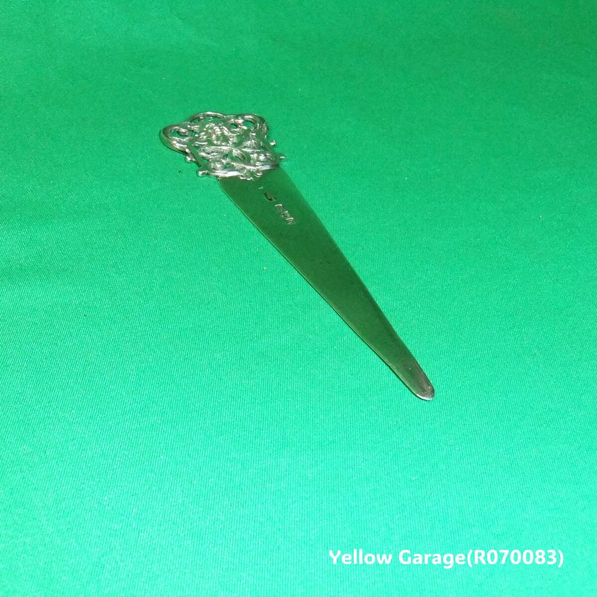 【英国製1967年製】スターリングシルバー ペーパーナイフ（ホールマーク＆イニシャル刻印入り）