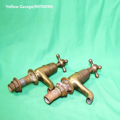 Shanks社製 真鍮製アンティーク蛇口（HOT & COLD）ペアセット｜1900年代前半 英国製