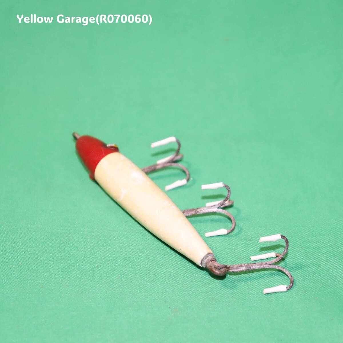 Pflueger（フルーガー） ヴィンテージ木製ルアー Red Head White Body 4950