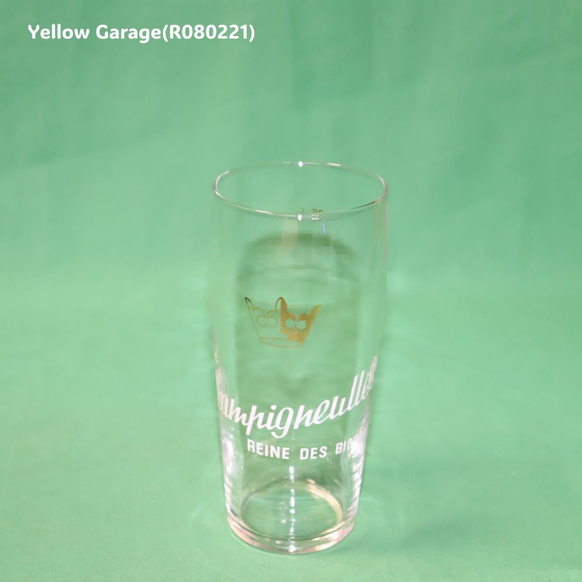 フランスの老舗ビールブランド「Champigneulles（シャンピニュール）」のアンティーク・ビアグラス2客セット＿招宴