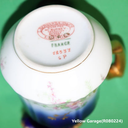 19世紀末〜20世紀初頭に製造されたフランス・リモージュのアンティークティーセット_ミルクポット底アップ