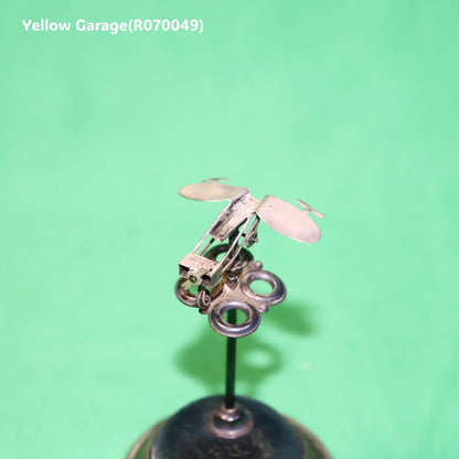 アンティーク純銀製 ソーイング針山／飛行機モチーフ（バーミンガム 1900年代初頭）