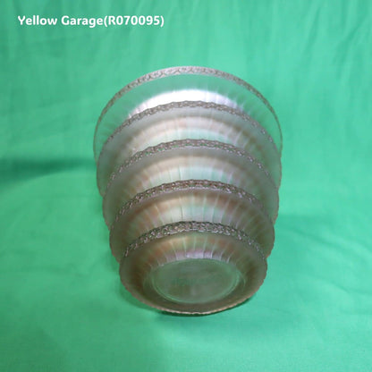 R. LALIQUE 「シェヴルーズ/Chevreuse」フラワーモチーフ厚手アールデコ・ガラスポット