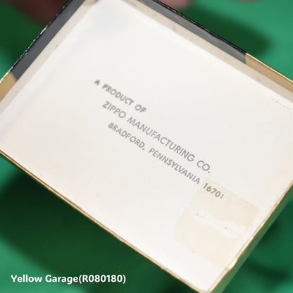 ZIPPO が製造したヴィンテージのメジャー（巻尺）＿箱の裏書