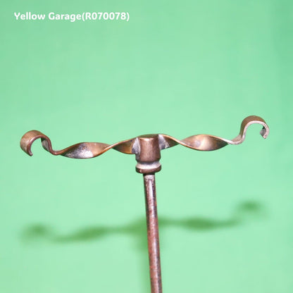 アンティーク 真鍮製ツイストバー アクセサリースタンド