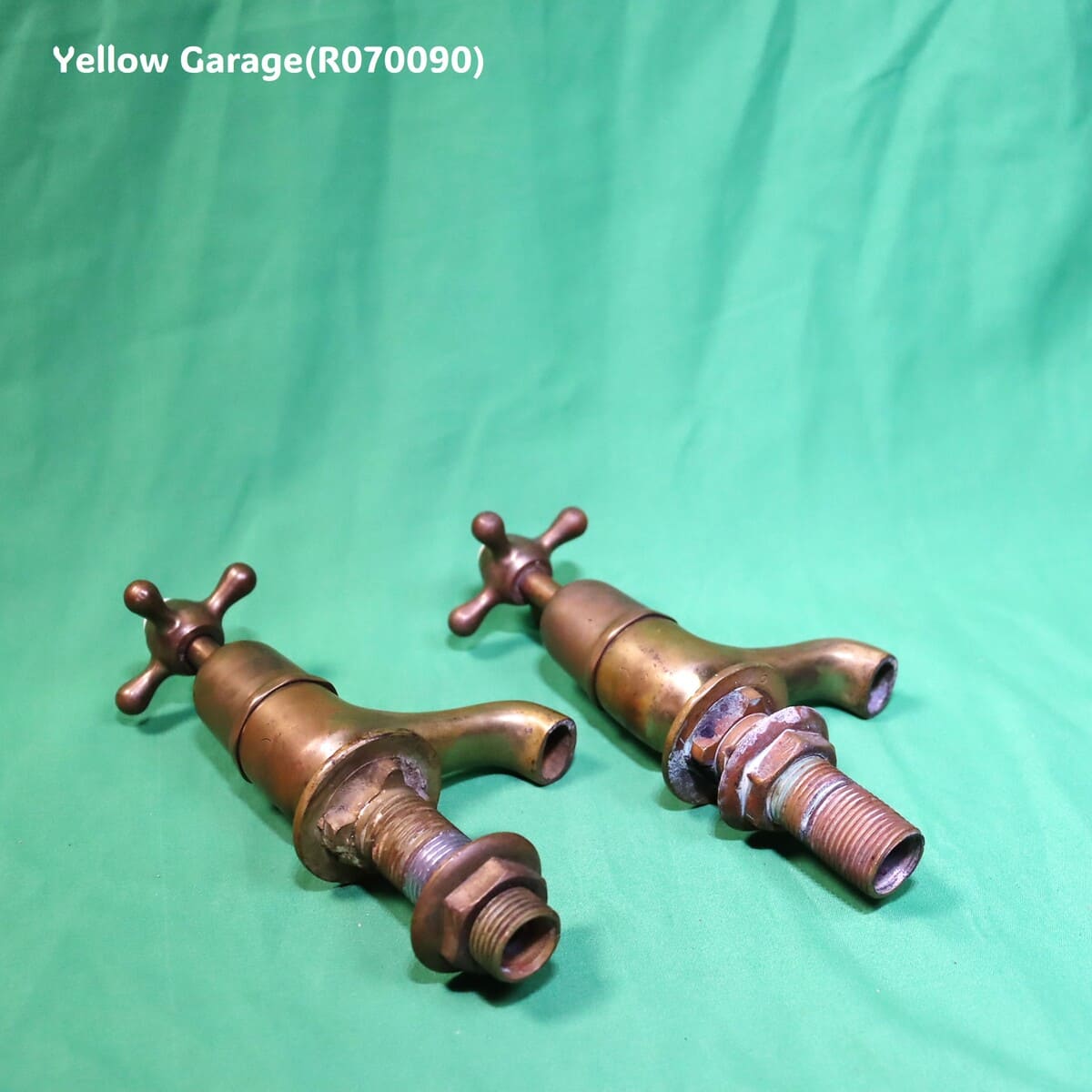 Shanks社製 真鍮製アンティーク蛇口（HOT & COLD）ペアセット｜1900年代前半 英国製