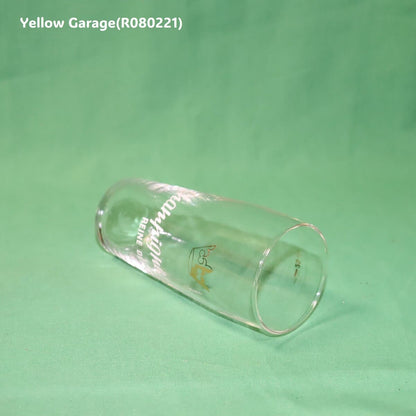 フランスの老舗ビールブランド「Champigneulles（シャンピニュール）」のアンティーク・ビアグラス2客セット＿右下