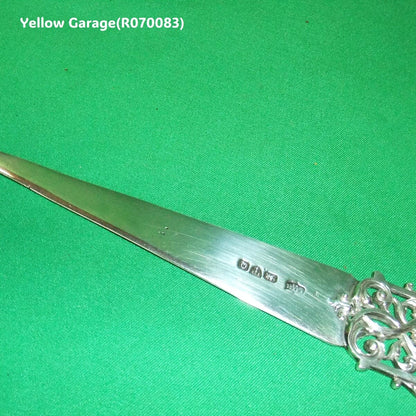 【英国製1967年製】スターリングシルバー ペーパーナイフ（ホールマーク＆イニシャル刻印入り）