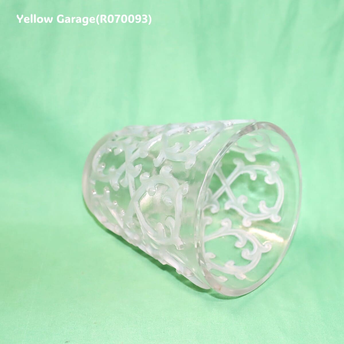 ルネ・ラリック フランス製アール・デコ装飾グラス 「サーモン ラヴェ・レザン/Sarments」（R.LALIQUE FRANCE刻印）