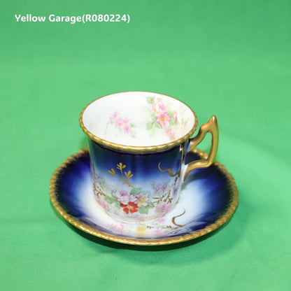 19世紀末〜20世紀初頭に製造されたフランス・リモージュのアンティークティーセット_カップ＆ソーサー