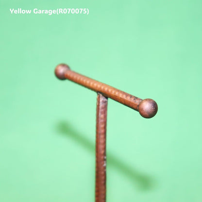 アンティーク真鍮製アクセサリスタンド（縞模様装飾）＿取っ手