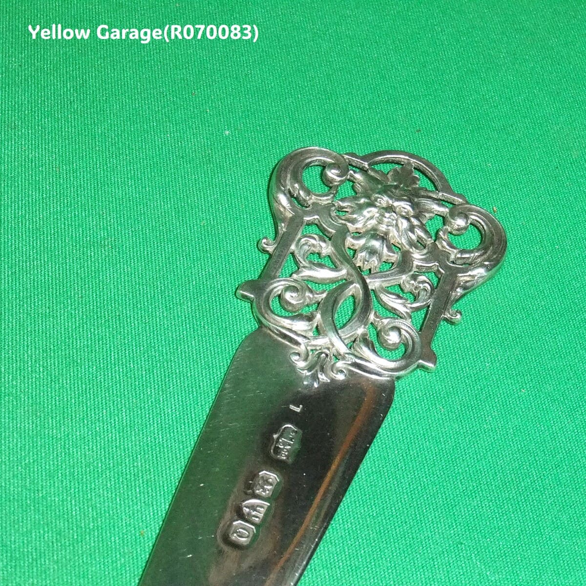 【英国製1967年製】スターリングシルバー ペーパーナイフ（ホールマーク＆イニシャル刻印入り）