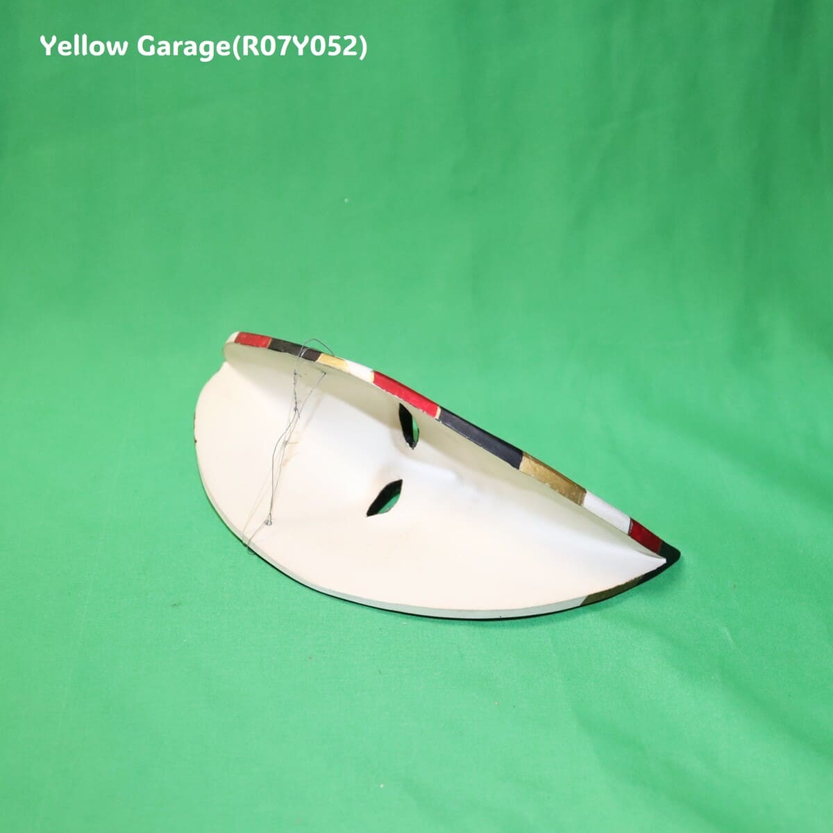 ヴィンテージ・ムーンフェイス・ハーフマスク（陶器製）