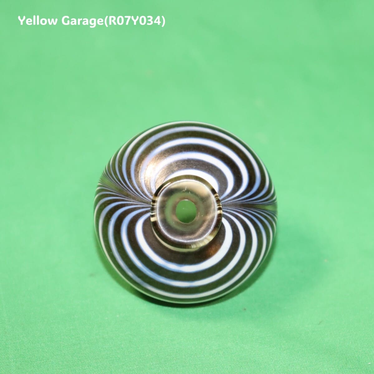 KOSTA BODA コスタボダ アートガラス ミニベース “Brown & White Flow” 6cm